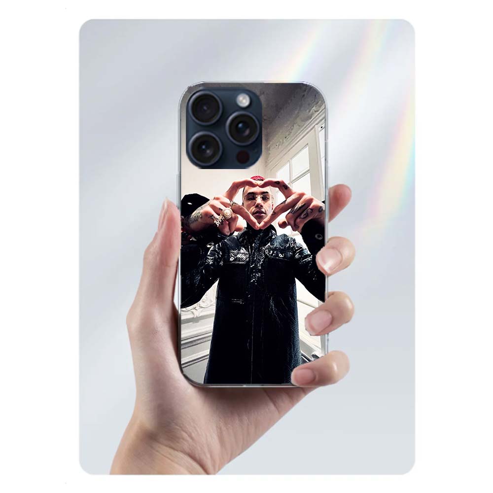 Rapper Sfera Ebbasta Clear Phone Case For Iphone 17 Air 16 Pro Max 15 Pro 14 Plus 17E 16E 11 13 12 Mini Cover Cases Fundas Cell
