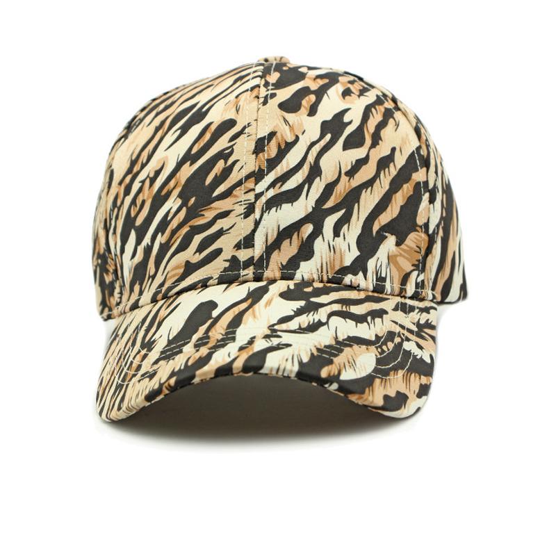 Women's Spring Summer Leopard Print Cap Outdoor Sun Hat Men's Baseball Cap