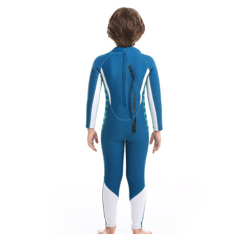 2.5mm Kids Wetsuit Full Body Long Sleeve Neoprene Dive Suit Swimming Surfing Warm Water Sports