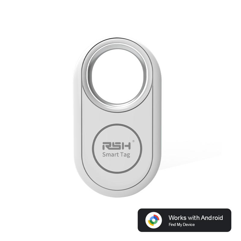 

RSH Трекер местоположения для Samsung Android Трекер Работает с приложением Google Find Hub Локатор Поисковик Сумка Ключ Защита от потери Умная метка белый