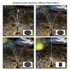 Solar powered fountain pump kit, lower consumption, sy to install, 4 Types of sprinkler Hds, suitable for garden