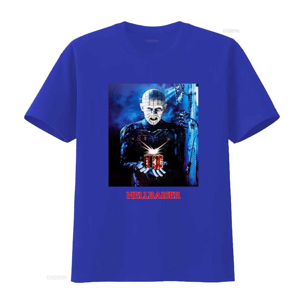 Hellraiser Pinhead T Shirt horror movie vintage Washed homme Stretched streetwear Soft Comfortable Unisex designer clothes