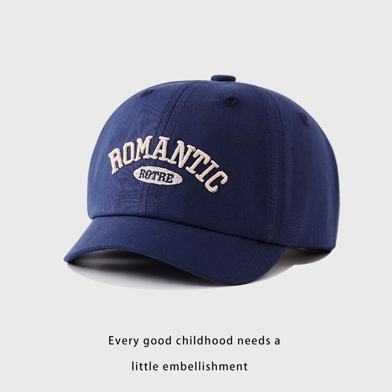 

Детская шапка Весна и Осень Мужская и Женская бейсболка Детская защита от солнца Бейсболка Весенняя детская шапка с коротким козырьком Милая (46-50cm)