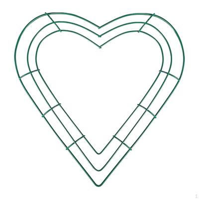 Rám věnce ve tvaru srdce Forma Květinové aranžmá Věncové kruhy Železná základna pro obřad