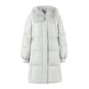 Qiushui Yiren Women's Fox Fur Collar Mid-Length Down Jacket