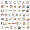 10/30/50pcs Vintage Japan Style Street Shop Stickers Retro Cartoon Decals DIY Journal Scrapbook Diary Aesthetic Graffiti Sticker