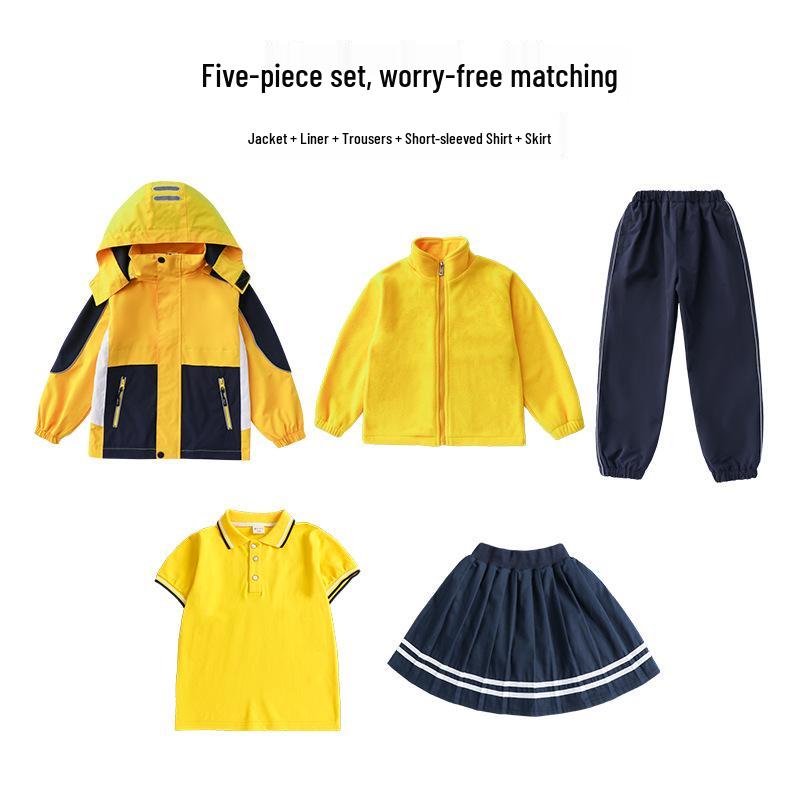3-in-1 Kapuzenjacke Herbst/Winter 2021: Schuluniformen für Kindergarten, Grundschule & Sekundarstufe im Campus-Stil