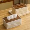 Double-sided Cover Desktop Tissue Box Plastic Napkins Holder Smooth Extraction Tissue Rack  Hotel