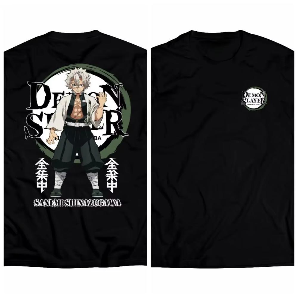 

KATUN Санеми Шинадзугава ИСТРЕБИТЕЛЬ ДЕМОНОВ 0021 Аниме Футболка Мужская Японская Женская Манга Премиум 24s Хлопок С коротким рукавом Унисекс Топы 4XL