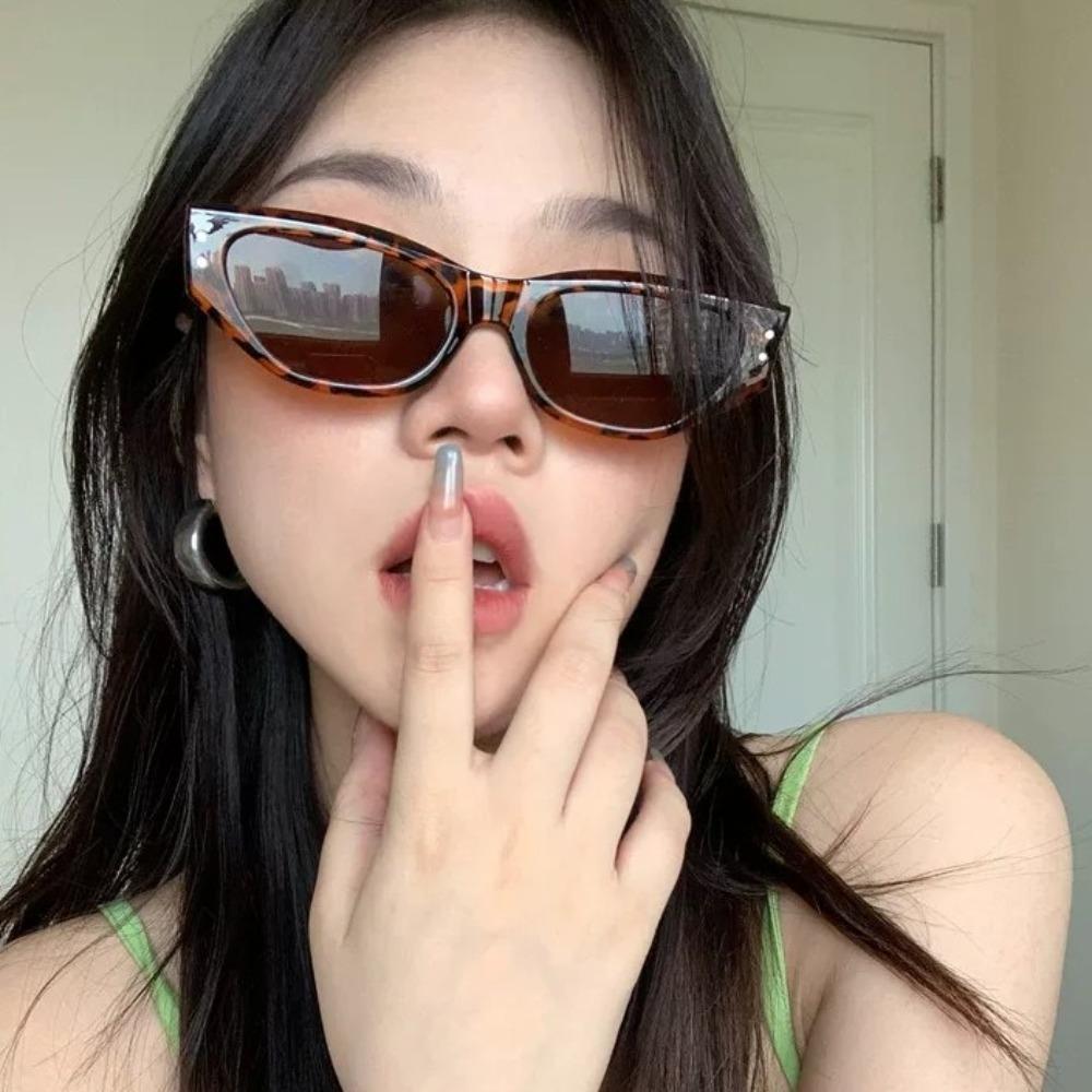

UV400 Rhombus Sunglasses Rice Nail Outdoor Sport Sunglasses UV Resistant Cycling Glass Holiday жовтий