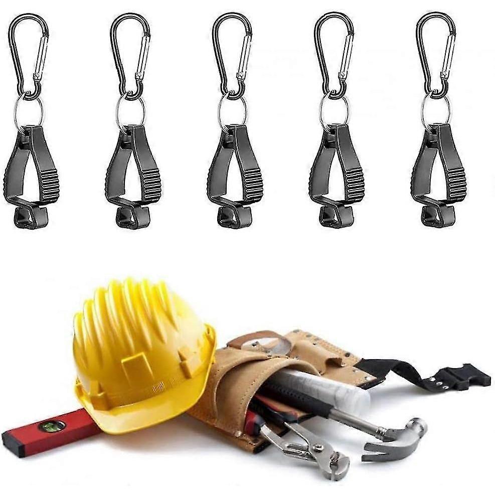 5pcs Glove Grabber Clip Holder Guard Labor Worker Glasses Helmets Hanger Clamp - DD