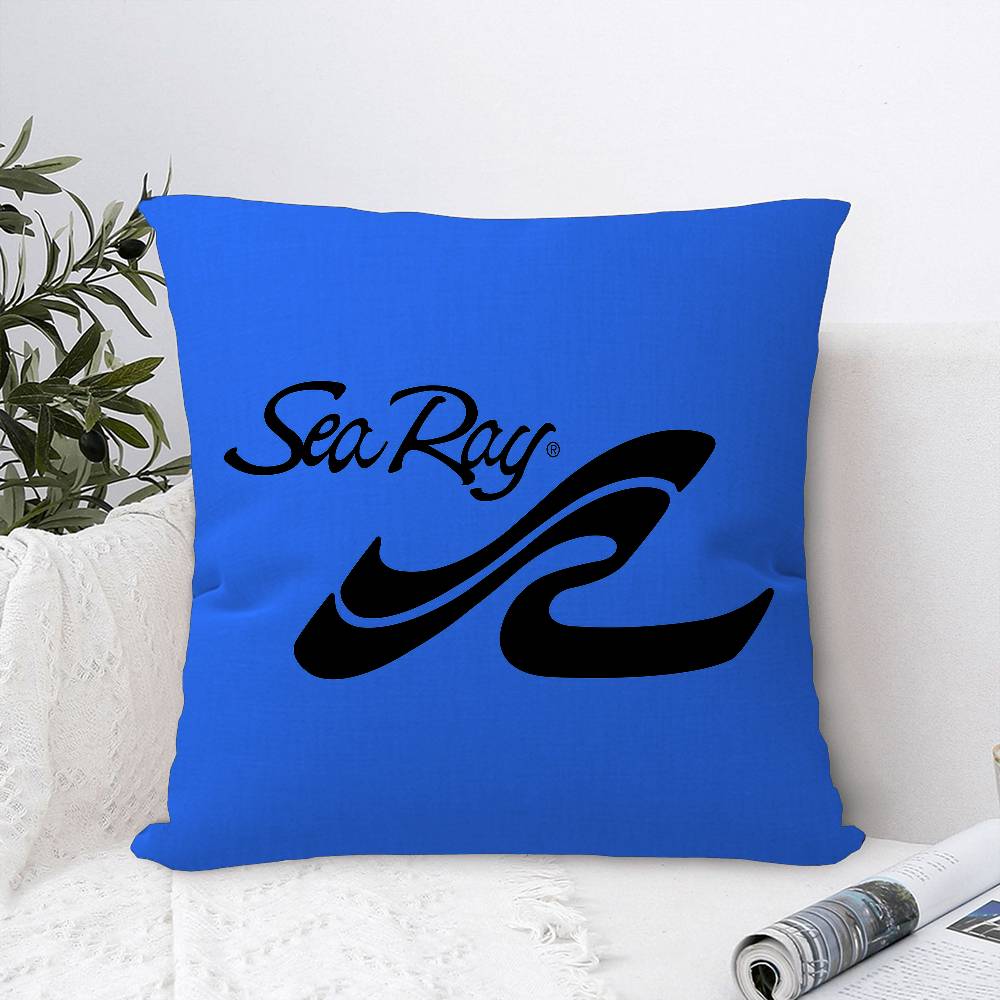 S-Sea R-Ray logo Pillow Covers Cartoon Sofa Decorative Home Double-sided Printing Short Plush Cute Cushion Cover