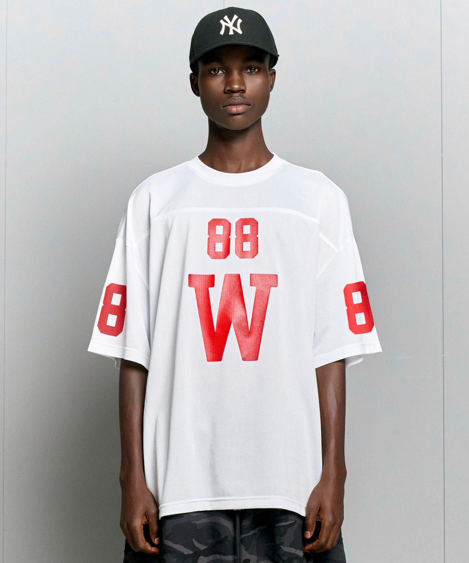 Take Easy Mesh Football Over Jersey (White) White/L
