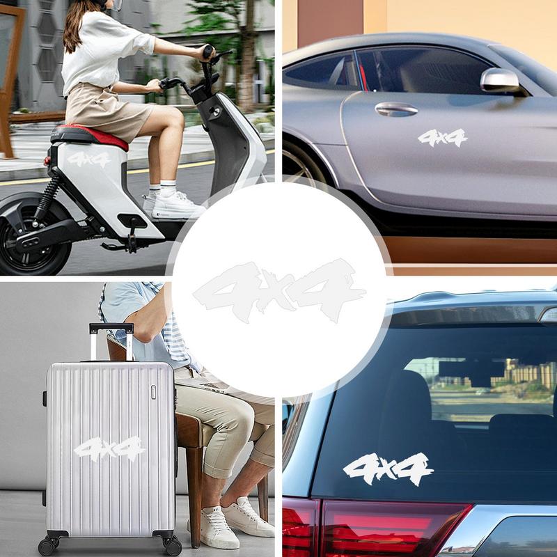 4x4 Stickers For Trucks Sun-Proof Waterproof Creative Car Sticker Versatile Off Road Decals For Motorcycle Sports Track Scooter