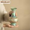 Handmade Colour Enamels Art Vase Vintage Flower Basket Home Decorations Plant Pot Household Flowerpot Teaset Decoration Crafts