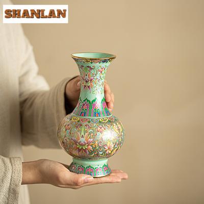 Vaso d'Arte Smalti Colorati Fatto a Mano Cesto di Fiori Vintage Decorazioni per la Casa Fioriera Vaso da Fiori per la Casa Decorazione Teiera Artigianato