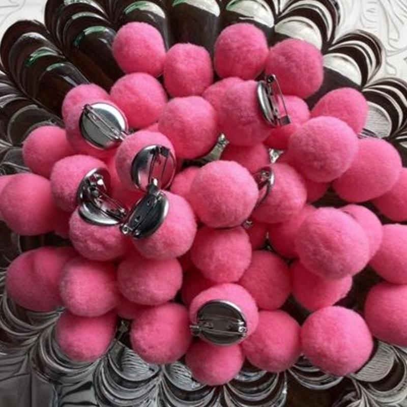 10Pcs Curtain Decorative Pin Colorful Pompoms Safety Pin Clothing Decoration Brooch Pin For Curtain Decoration Accessory