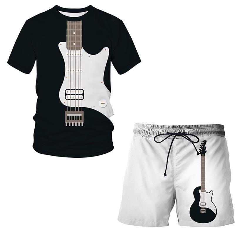 

Мужские комплекты одежды, летние милые футболки для мальчиков, короткие штаны, комплект из 2 предметов, костюмы для мужчин, повседневные костюмы 6XL