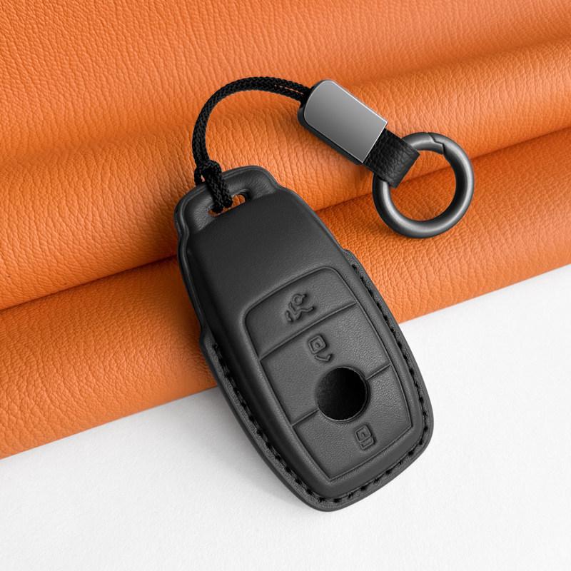 Genuine Leather Key Cover for New Mercedes C200L GLC260L A180L E300L