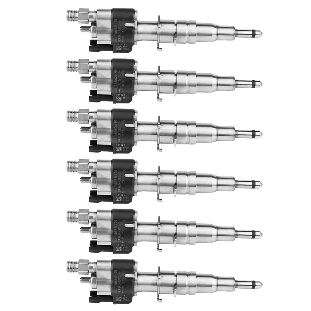 6 stuks brandstofinjector voor BMW 135i 335i 535i 650i 740i 750i X6 13537585261 09