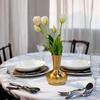 Metal Dara Vase for Home Decor, Living Room, Bedroom, Balcony Garden Kitchen, Office, Wedding| Table Decorative Item