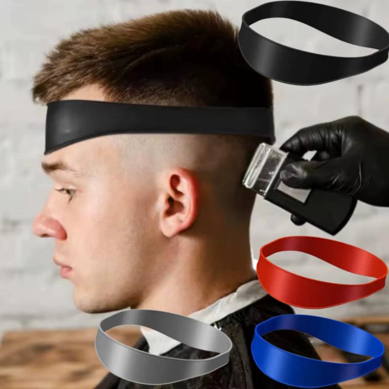 1/2/4pcs Arc Silicone Hair Cutting Band Men Women Universal Hair Clipper Guide Template Beard Trimming Family DIY Hairdressing