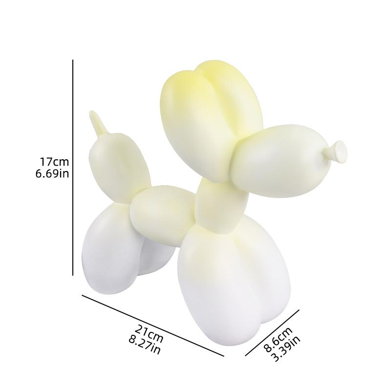 Nordic Minimalist Resin Balloon Dog Sculpture for Home Decor Bedroom Living Room and Table Decoration Trendy Decorative Figurine