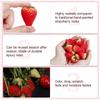 Set of 16 Realistic Strawberry Perfect for Home Office Desk Party and Craft Perfect for Food These Resin Red Strawberries are perfect for cake shops