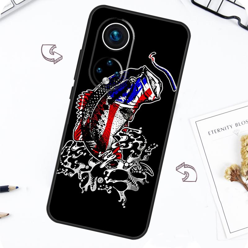 Bass Fishing Case For Honor Magic 7 5 6 Pro Honor 200 Pro X9b X9a X8b X8a X8 X9 X9c 50 70 90 Lite Cover