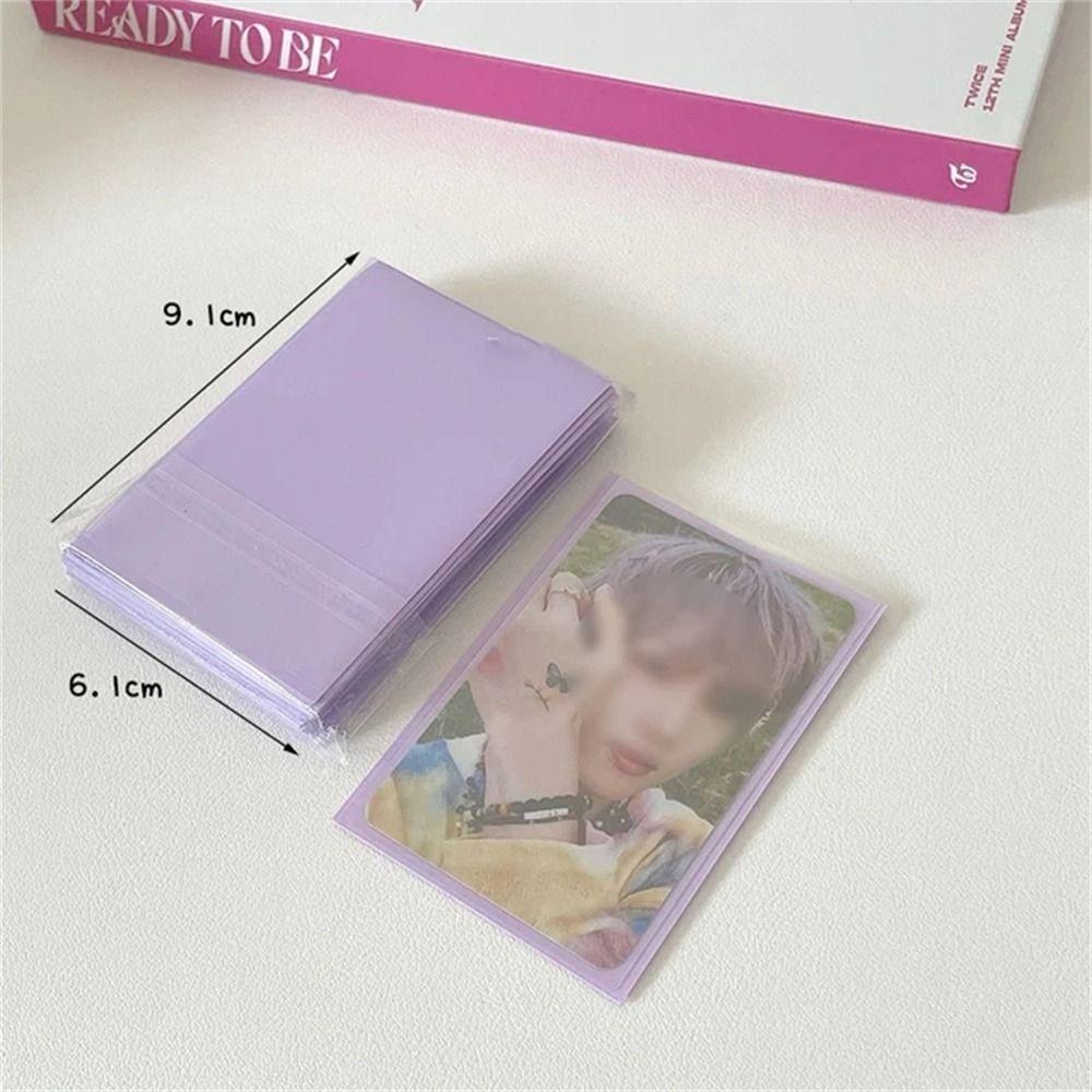 61x91mm Kpop Card Sleeves Frosted Cards Protector Cards Storage Bag Photocard Films Game Cards