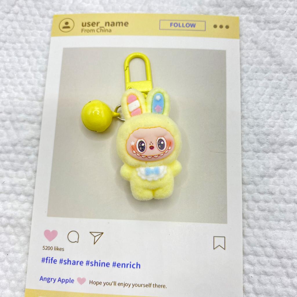 Flocking Pony Cart DIY Resin Accessories Mobile Phone Chain Bag Hanging Tide Play Blind Box Bag Desktop Ornament