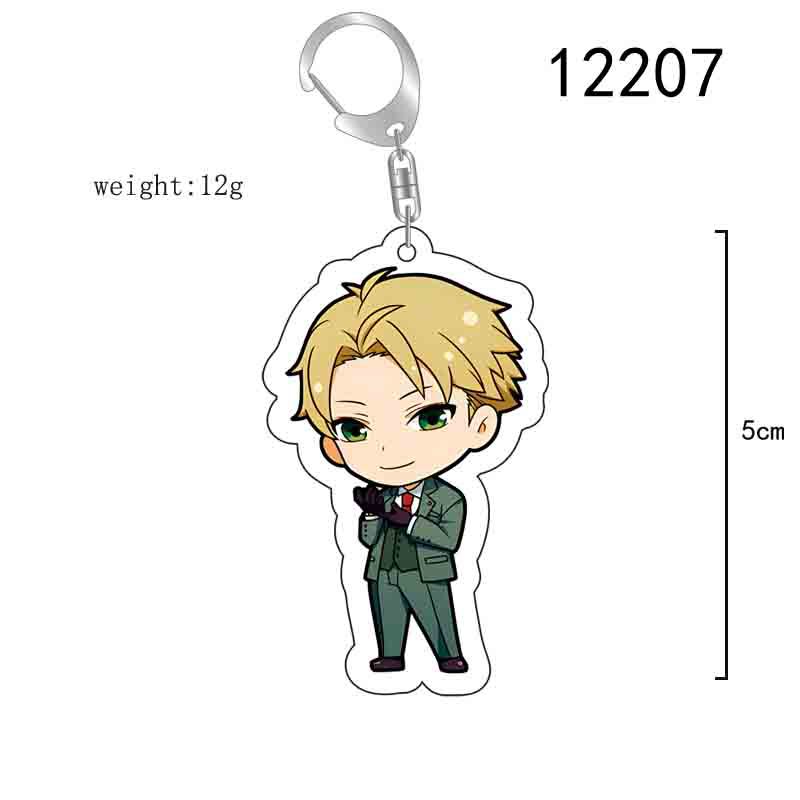 SPY×FAMILY Acrylic Key Ring Standee Desk Decor Anime Merchandise Spy x Family Figure Key Ring Holder Accessory