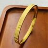 Auspicious Titanium Steel Bracelet: Wealth, Fortune, Peace & Joy - 24K Gold, No-Fade Luxury Style