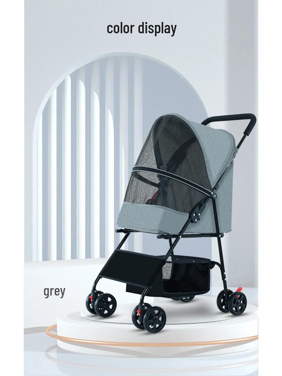 BNDC Benedict Foldable Pet Stroller – Shock-Absorbing, Detachable, for Dogs Cats Piece