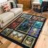 Dinosaur Collection Pattern Rug Floor Mat for Living Room or Bedroom Soft and Comfortable Carpet a Gift for Birthday and Holiday.