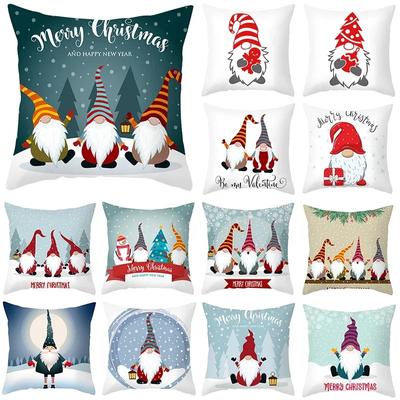 Christmas Themed Pillowcases Car Accessories Office Santa Claus Living Room Sofa Home Pillowcases