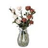Windflower Hand Bouquet: Retro French Rose Dried Artificial Flowers In Paper Bag for Decoration & Photo Props