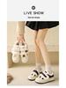 Women's Cotton Shoes Winter 2024: Soft-Sole Plus Velvet White Sneakers with Magic Stickers, Size 34.