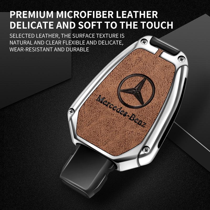 Hot Car Sticker Car Zinc Alloy Key Case Bag Metal Key Shell For Mercedes-Benz A B C E G S V Class GLA GLC GLE GLK Vito Sprinter