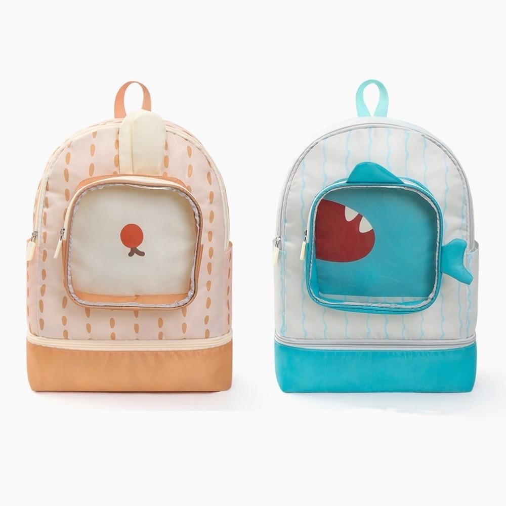 Dry Wet Separation Swimsuit Storage Bag Cute Shape Portable Beach Backpack Kids