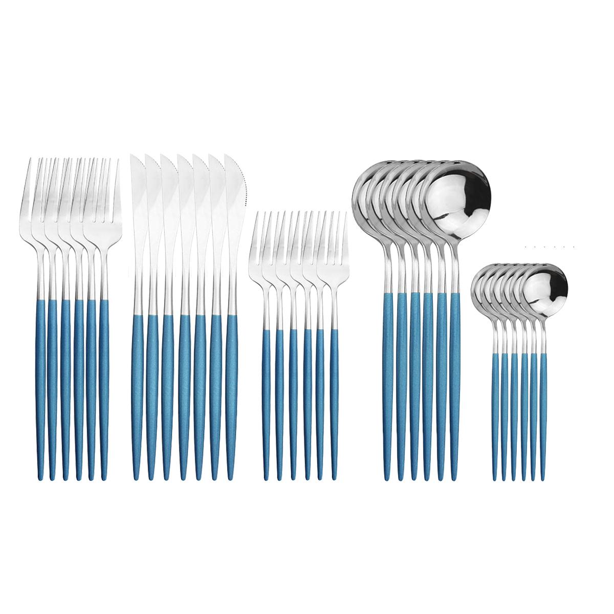 30 шт. элегантный набор столовых приборов из нержавеющей стали 18/10 — фото 15