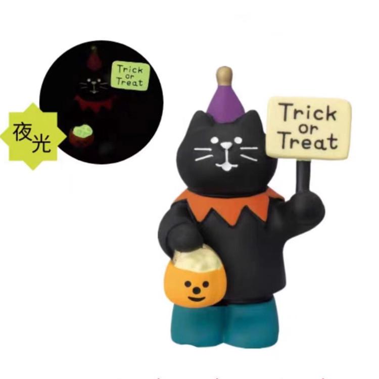 2024 Trendy Japanese Cat ZAKKA Halloween Miniature Snack Toy & Decoration Prop