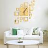 Modern Design 3D Clock DIY Wall Clock Mirror Room Bedroom Kitchen Wall Sticker Home Decor