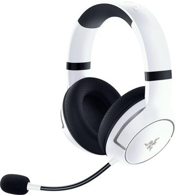 Бездротова ігрова гарнітура Razer Kaira HyperSpeed White Edition, яку можна використовувати з різними пристроями з і Bluetooth-донглом для підключення TriForce