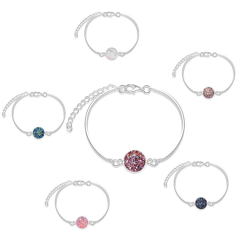 

European and American Creative Imitation Stone Crystal Cluster Bracelets and Bangles