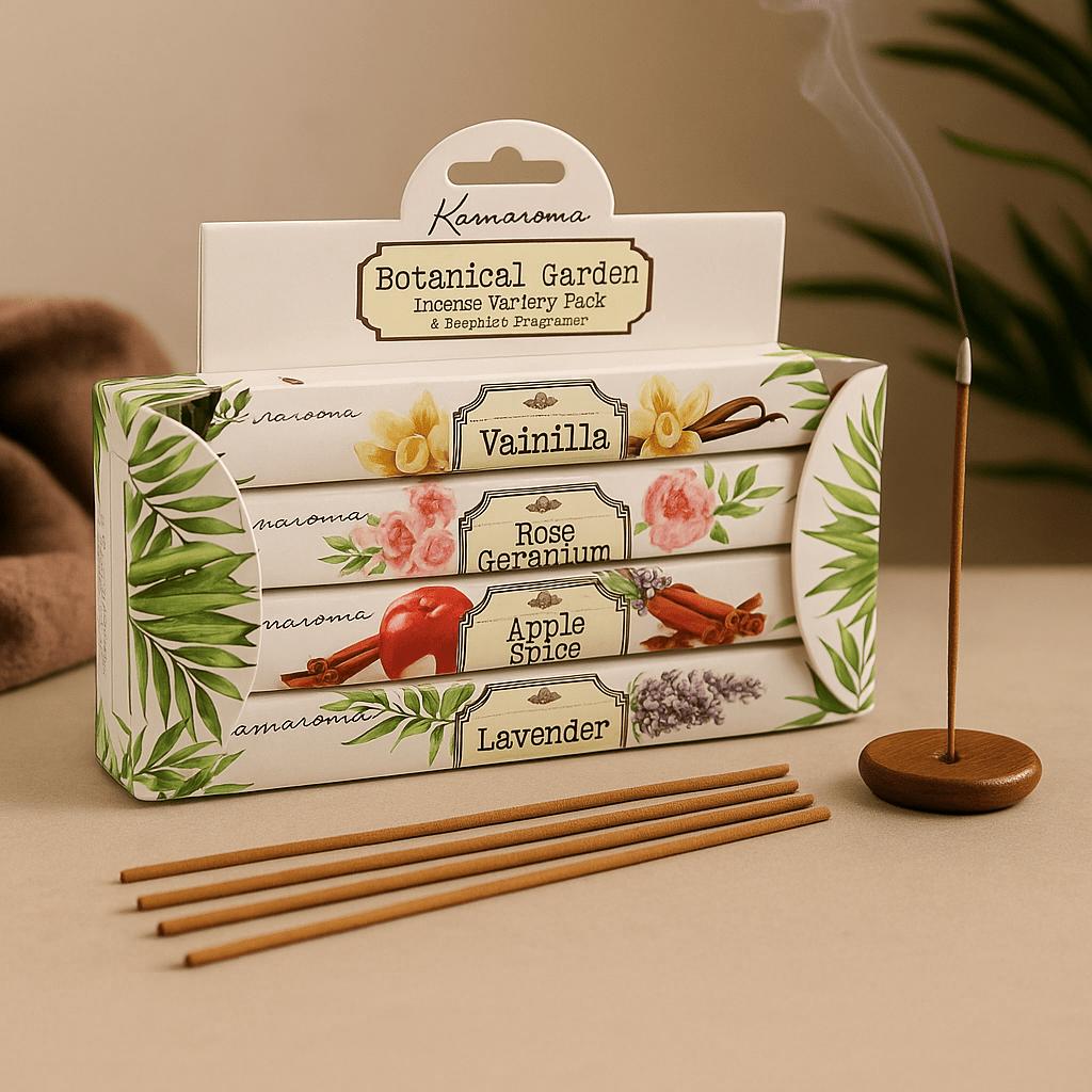 Shamtam Wierook Cadeauset, 4 Verschillende Geuren Botanische Tuin