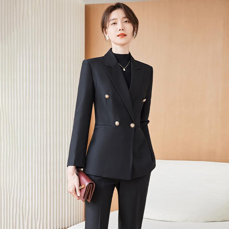Women's Burgundy Two-Piece Business Suit