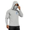 Men's Summer Hawaiian Print Quick Dry Long Sleeve T Shirt Ice Silk UPF50 Plus Sun Protection Hooded Sports Fitness Outdoor Top