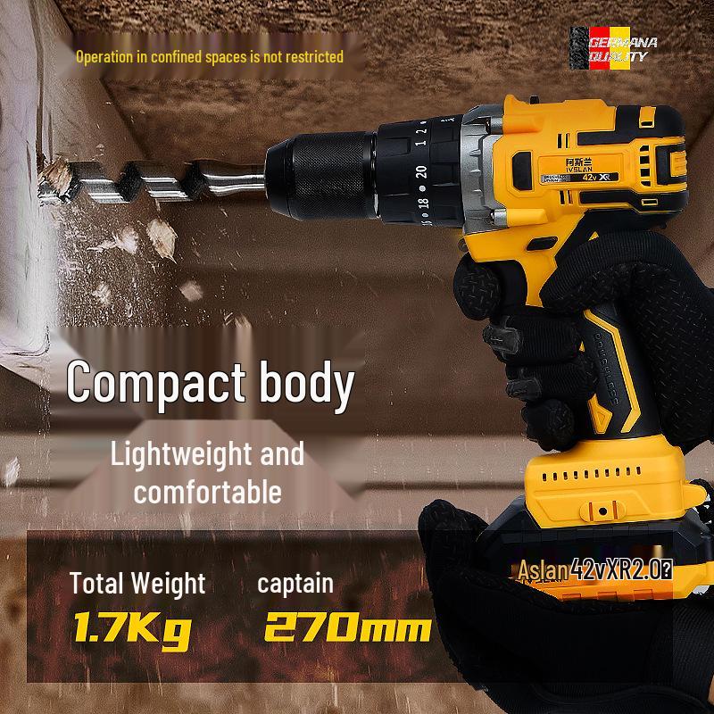 Aslan 13mm High-Power Brushless Cordless Impact Drill
