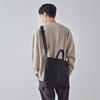 2-Way Casual Canvas Tote BagShoulder Bag, Durable, Large Capacity (White)